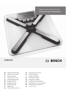Kullanım kılavuzu Bosch PPW7170 AxxenceAnalysis Graphic Banyo tartısı