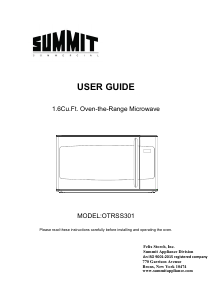 Bruksanvisning Summit OTRSS301 Mikrovågsugn