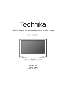 Bruksanvisning Technika LED47-E271 LED TV