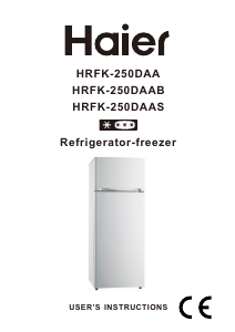 Manuale Haier HRFK-250DAAB Frigorifero-congelatore