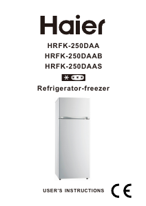 Bedienungsanleitung Haier HRFK-250DAAB Kühl-gefrierkombination