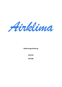 Bedienungsanleitung Airklima AK7570 Klimagerät