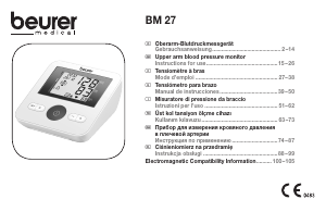 Instrukcja Beurer BM 27 Ciśnieniomierz