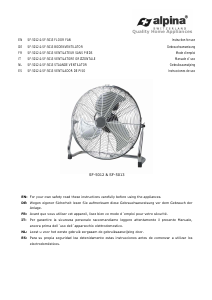 Manual de uso Alpina SF 5012 Ventilador