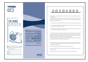 説明書 ツインバード EF-4982GR 扇風機