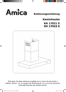 Bedienungsanleitung Amica KH 17022 E Dunstabzugshaube