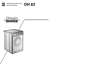 Manual de uso Otsein-Hoover LBOH 83 M6 Lavadora