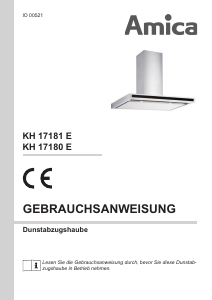 Bedienungsanleitung Amica KH 17180 E Dunstabzugshaube