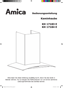 Bedienungsanleitung Amica KH 17184 E Dunstabzugshaube
