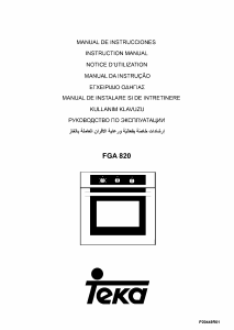 Manual Teka FGA 820 Oven