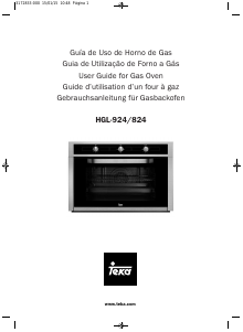 Manual Teka HGL 824 Oven