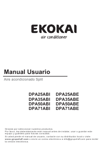 Manual de uso EKOKAI DPA71ABE Aire acondicionado