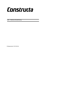 Bedienungsanleitung Constructa CH10355 Backofen