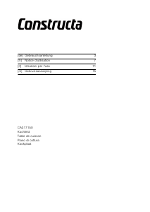Handleiding Constructa CA317150 Kookplaat