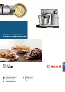 Käyttöohje Bosch MUM9AX5S00 Jalustasekoitin