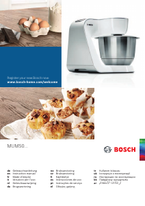 Käyttöohje Bosch MUM50136 Jalustasekoitin