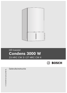 Handleiding Bosch Condens 3000 W 23 HRC CW 3 CV-ketel