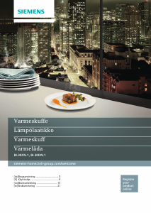 Brugsanvisning Siemens BI830CNB1 Varmeskuffe