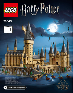 Vadovas Lego set 71043 Harry Potter Hogvartso pilis