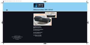 Bedienungsanleitung United Office UAV 150 A1 Aktenvernichter