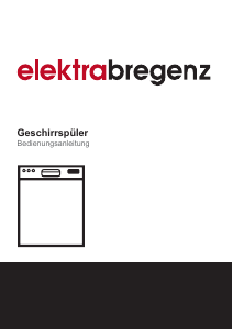 Bedienungsanleitung Elektra Bregenz GI 53450 X Geschirrspüler