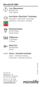 Handleiding Microlife FR 1DM1 Thermometer