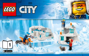 Bruksanvisning Lego set 60194 City Arktisk spaningslastbil