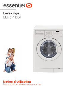 Mode d’emploi Essentiel B ELF 814 DD1 Lave-linge