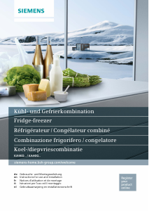 Manual Siemens KA90DAI30 Fridge-Freezer