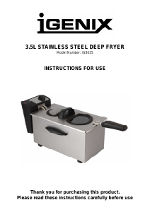 Handleiding Igenix IG8035 Friteuse
