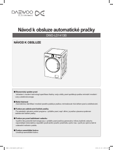 Manuál Daewoo DWD-LD1413B Pračka