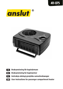 Manual Anslut 411-075 Car Heater