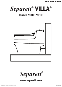 Manual Separett Villa 9010 Toilet