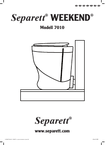 Manual Separett Weekend 7010 Toilet