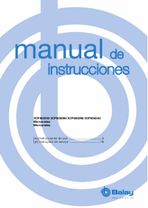 Manual de uso Balay 3CP5002N0 Microondas