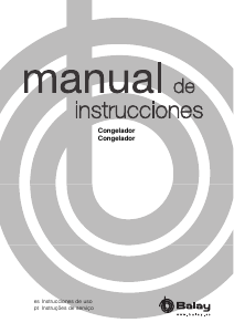 Manual Balay 3GFB647WE Congelador