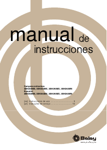 Manual de uso Balay 3BH263MN Campana extractora