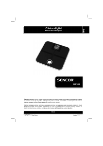 Manual Sencor SBS 7000 Cântar