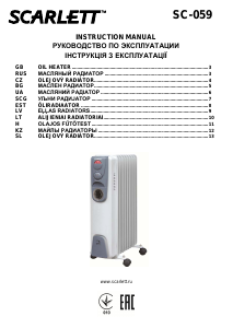 Handleiding Scarlett SC-059 Kachel