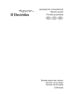 Manuál Electrolux EHM6335K Varná deska