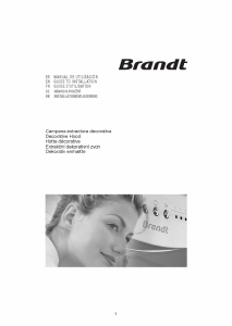 Handleiding Brandt AD1519X Afzuigkap