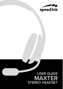 Manual Speedlink SL-860002-BK Headset