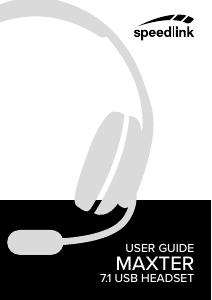 Manual Speedlink SL-860003-BK Headset