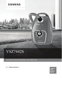 Bedienungsanleitung Siemens VSZ7442S Staubsauger