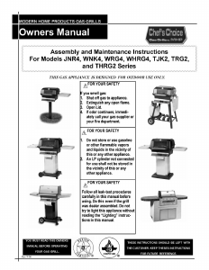 Handleiding MHP WHRG4 Barbecue