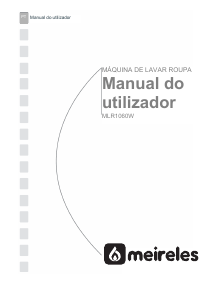 Manual Meireles MLR 1060 W Máquina de lavar roupa