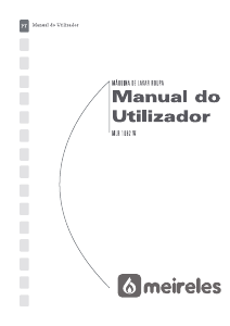 Manual Meireles MLR 1082 W Máquina de lavar roupa