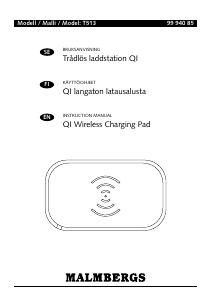Manual Malmbergs 99 940 85 Wireless Charger