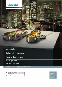 Mode d’emploi Siemens EF601HNA2C Table de cuisson