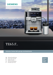 Handleiding Siemens TE657F03DE Espresso-apparaat